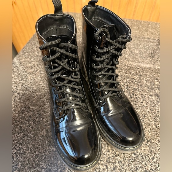 Black Lace-Up Ankle Boots by Charles David - Picture 5 of 13